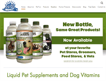Tablet Screenshot of liquidhealthpets.com